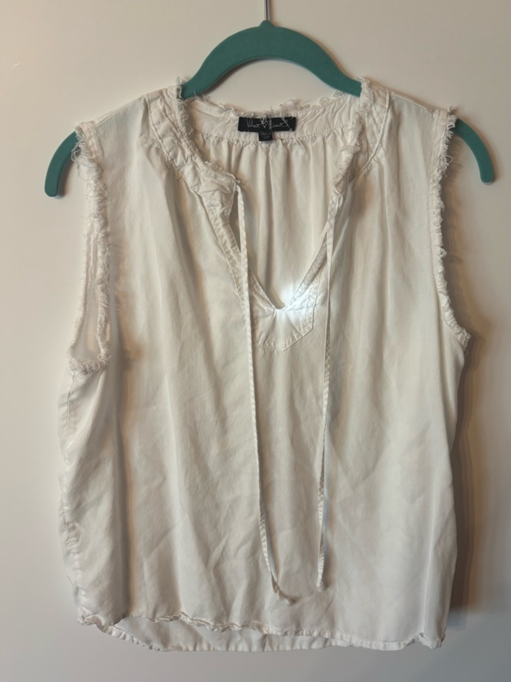 Women’s medium Sleeveless distressed top, bohemian, cottage core, fairy, summer